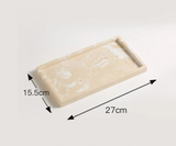 Ravellia Travertine Bathroom Accessories Set – Natural Stone Luxury Vanity Collection | Spa-Inspired Bathroom Décor