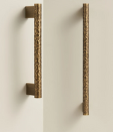 Aurevon Hammered Brass Cabinet Handle – Luxury Furniture Pull | Matte Gold & Antique Bronze Hardware