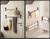 GripLine No-Drill Towel Rail – Matte Black Suction Bathroom & Kitchen Holder for Towels & Accessories
