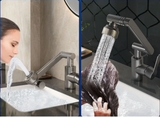 FlexJet 1080 Swivel Tap Extender – Dual Spray Faucet Arm | Multi-Angle Water Saving Attachment