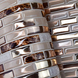 Auréline Gold Mosaic Wall Tiles – Peel & Stick 3D Splashback Panels | Waterproof Luxury Décor