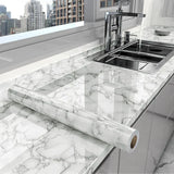 MarbraGuard Self-Adhesive Marble Film – Waterproof Peel & Stick Vinyl for Kitchen, Bathroom & Furniture Upgrades