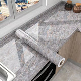 MarbraGuard Self-Adhesive Marble Film – Waterproof Peel & Stick Vinyl for Kitchen, Bathroom & Furniture Upgrades