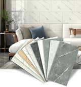 MarbelaStick 3D Marble Wall Stickers – Waterproof Peel-and-Stick Marble Tile Decals for Kitchen & Bathroom