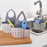 SinkNest Flex Adjustable Faucet Caddy – Hanging Sponge & Soap Organiser | Quick-Drain Kitchen & Bathroom Storage
