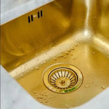 Vellora Brass Click-Clack Basin Waste – Solid Brass Pop-Up Sink Drain | Universal Bathroom Plug with Overflow Option