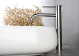 Veloura Tall Basin Mixer – Brushed Rose Gold Bathroom Faucet | Modern Hot & Cold Sink Tap