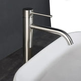 Veloura Tall Basin Mixer – Brushed Rose Gold Bathroom Faucet | Modern Hot & Cold Sink Tap