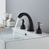 Valmere Kensington Gold Basin Mixer – 203.2 mm Widespread Bathroom Faucet | Solid Brass Dual Handle Vanity Tap