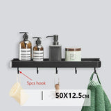 NoirEdge TriLevel Corner Caddy – Drill-Free Aluminium Shower Shelf | Heavy-Duty Rustproof Bathroom Organiser