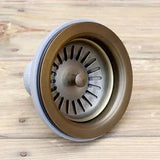 Vellora Brass Click-Clack Basin Waste – Solid Brass Pop-Up Sink Drain | Universal Bathroom Plug with Overflow Option