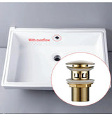VelvetFlow Brass Basin Waste – Luxury Pop-Up Sink Drain | Designer Bathroom Click-Clack Stopper