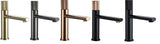 NoirÉclat Basin Mixer Tap – Matte Black & Rose Gold Bathroom Faucet | Luxury Knurled Handle Sink Mixer