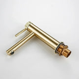 GoldKnurl One Luxe 360 – Brushed Gold Swivel Bathroom Faucet