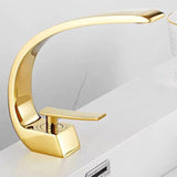 Arcelle Curve Basin Mixer – Contemporary Brass Bathroom Faucet | Elegant Single Lever Sink Tap