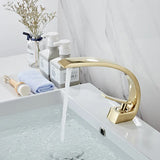 Arcelle Curve Basin Mixer – Contemporary Brass Bathroom Faucet | Elegant Single Lever Sink Tap