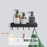 NoirEdge TriLevel Corner Caddy – Drill-Free Aluminium Shower Shelf | Heavy-Duty Rustproof Bathroom Organiser