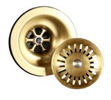 Vellora Brass Click-Clack Basin Waste – Solid Brass Pop-Up Sink Drain | Universal Bathroom Plug with Overflow Option