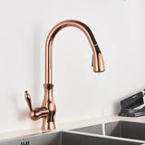 AurumFlex Luxe Kitchen Mixer – Pull-Down Gold Faucet | Solid Brass 360° Swivel Sink Tap