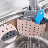 SinkNest Flex Adjustable Faucet Caddy – Hanging Sponge & Soap Organiser | Quick-Drain Kitchen & Bathroom Storage