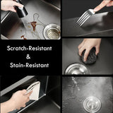 SteelCore KI-5545 Kitchen Sink Set – Stainless Steel Single Bowl Sink | Modern Quiet-Close Kitchen Workstation