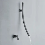 Wandgemonteerde Wastafelkraan – Donkere Afwerking | 2-Gats | Warm & Koud Water | Metaal