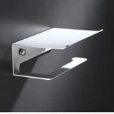 AeroShelf Bathroom Tissue Holder – Aluminium Toilet Roll Rack with Storage Shelf | Modern Wall-Mounted Organiser