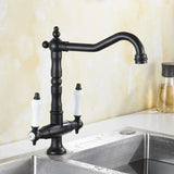 Ashbourne Heritage Brass Mixer Tap – Dual Handle Kitchen Faucet | Premium Bronze Finish & 360° Swivel Spout