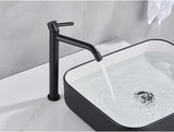 Noiré Luxe Basin Mixer Tap – Contemporary Black & Gold Bathroom Faucet | Premium Single Lever Sink Mixer