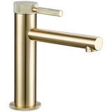 GoldKnurl One Luxe 360 – Brushed Gold Swivel Bathroom Faucet