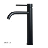 LuxeRose Tall Brushed Rose Gold Basin Mixer Tap – Single-Handle Bathroom Faucet for Vessel Sinks | Modern Hot & Cold Deck-Mounted Design