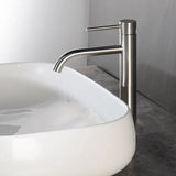 Veloura Tall Basin Mixer – Brushed Rose Gold Bathroom Faucet | Modern Hot & Cold Sink Tap