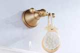 CopperVale Vintage Bathroom Hardware Set – Antique Brass Wall-Mounted 3-Piece Bathroom Accessory Collection