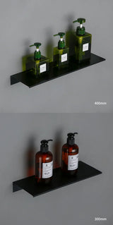 DuoMount Aluminum Wall Shelf Organizer – Modern Floating Storage Rack for Bathroom, Kitchen & Bedroom