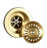 Vellora Brass Click-Clack Basin Waste – Solid Brass Pop-Up Sink Drain | Universal Bathroom Plug with Overflow Option