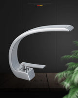 Arcelle Curve Basin Mixer – Contemporary Brass Bathroom Faucet | Elegant Single Lever Sink Tap