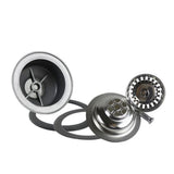 PureFlow Stainless Steel Sink Waste Kit – Pop-Up Drain & Trap Set | Modern Kitchen & Bathroom Strainer System