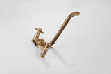 HeritageRain Retro Shower System – Antique Brass Wall-Mounted Mixer Set | Classic Handheld Shower & Extended Spout