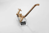 HeritageRain Retro Shower System – Antique Brass Wall-Mounted Mixer Set | Classic Handheld Shower & Extended Spout