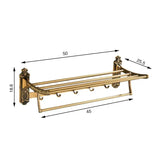 FlexFold Foldable Towel Rail – Aluminium Wall-Mounted Holder | Space-Saving Modern Bathroom Storage