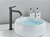 Noiré Luxe Basin Mixer Tap – Contemporary Black & Gold Bathroom Faucet | Premium Single Lever Sink Mixer