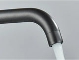 Noiré Luxe Basin Mixer Tap – Contemporary Black & Gold Bathroom Faucet | Premium Single Lever Sink Mixer
