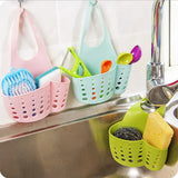 SinkNest Flex Adjustable Faucet Caddy – Hanging Sponge & Soap Organiser | Quick-Drain Kitchen & Bathroom Storage