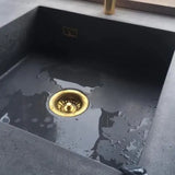 Vellora Brass Click-Clack Basin Waste – Solid Brass Pop-Up Sink Drain | Universal Bathroom Plug with Overflow Option