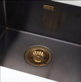Vellora Brass Click-Clack Basin Waste – Solid Brass Pop-Up Sink Drain | Universal Bathroom Plug with Overflow Option