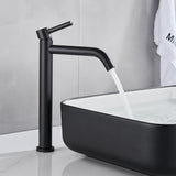 Noiré Luxe Basin Mixer Tap – Contemporary Black & Gold Bathroom Faucet | Premium Single Lever Sink Mixer