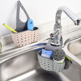 SinkNest Flex Adjustable Faucet Caddy – Hanging Sponge & Soap Organiser | Quick-Drain Kitchen & Bathroom Storage