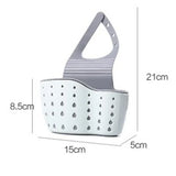 SinkNest Flex Adjustable Faucet Caddy – Hanging Sponge & Soap Organiser | Quick-Drain Kitchen & Bathroom Storage