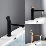 NoirÉclat Basin Mixer Tap – Matte Black & Rose Gold Bathroom Faucet | Luxury Knurled Handle Sink Mixer