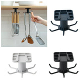 TwistNest Rotating Hook Rack – 360° Adhesive Kitchen & Bathroom Organiser | No-Drill Hanging Storage